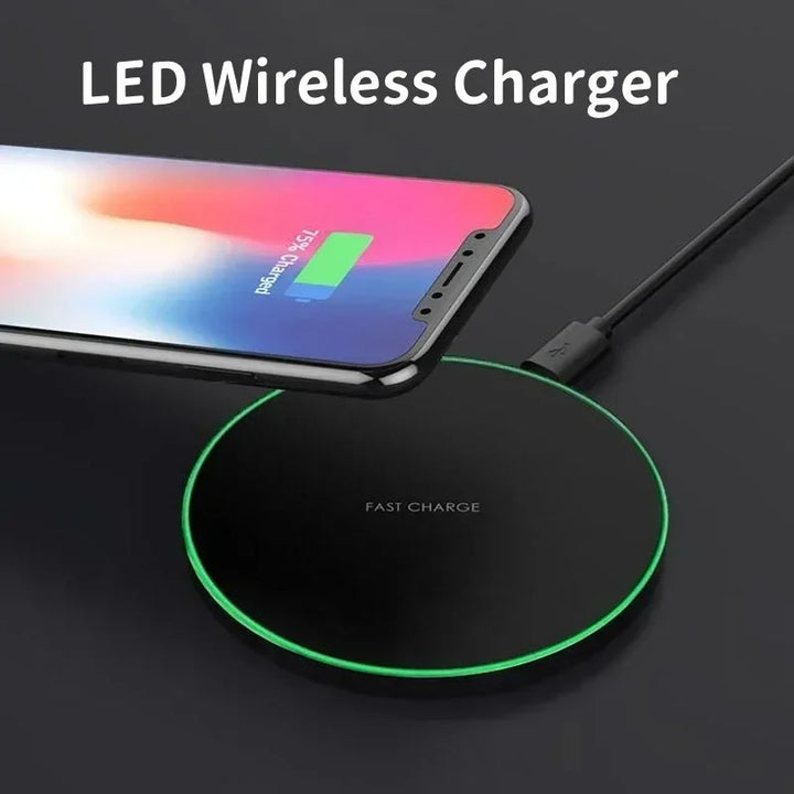 60W Wireless Charger Fast Charge Pad for iPhone 16 15 14 Pro Max Samsung Galaxy S24 S23 S22 S20 Xiaomi Wireless Charging Station